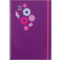 Note Book Skweek A4 Spiral 160Pg Purple