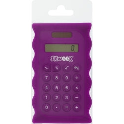 Calculator Skweek 110X113X14Mm Silicone Purple