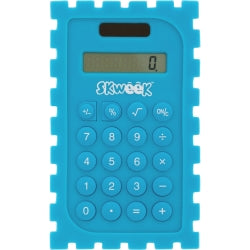 Calculator Skweek 110X113X14Mm Silicone Blue