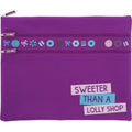 Pencil Case Skweek Large Twin Zipper Purple