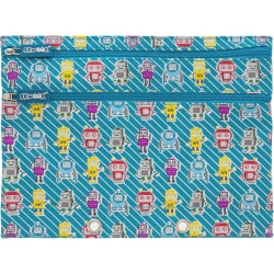 Pencil Case Skweek Binder Nylon With Print Blue