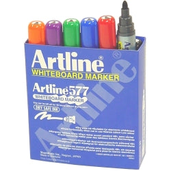 Marker Whiteboard Artline 577 2Mm Bullet Nib Asst Bx12