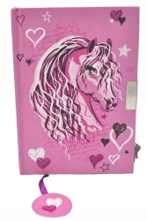 Notebook Spencil Secrets With Lock Pink Horse