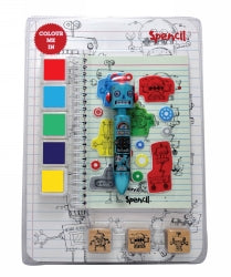 Colour Me In Gift Pack Spencil Robots