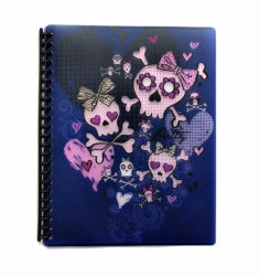 Display Book Spencil A4 Bow Skulls