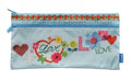 Pencil Case Spencil Fabric Rectangle Love & Peace