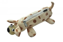 Pencil Case Spencil 20X6Cm Fluffy W/Pop Eyes Puppy