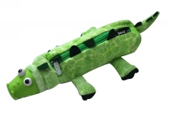 Pencil Case Spencil 20X6Cm Fluffy W/Pop Eyes Crocodile