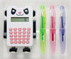 Calculator Set Spencil Robot White