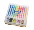 Pen Spencil Skinny Ball & Zoo Eraser Set