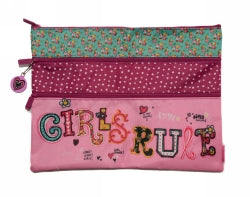 Pencil Case Spencil A4 3 Zip 25X34Cm Girls Rule