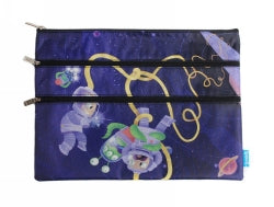 Pencil Case Spencil A4 3 Zip 25Cmx34Cm Space