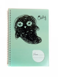 Notebook Spencil A5 Spiral 100Pg Scruffs Owlly