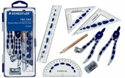 Maths Set Staedtler Pro Grip 8 Pieces