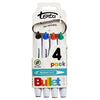 Marker Texta Whiteboard Bullet W/Carabiner Asst Colours Pk4