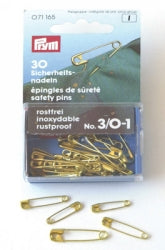 Safety Pins Prym S/Steel Asst Pk24