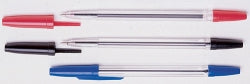 Pen Marbig Bp Economy Med Blue Bx12