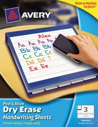 Handwriting Sheets Avery Preprinted 3'S Rectangle 216X279Mm