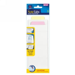 Note Tabs Avery 76.2X190.5Mm Perforated - Pastel Yellow & Pink