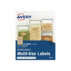 Labels Writable Avery 57.1X28.6Mm 26Pk Kitchen Scollop Kraft Brown