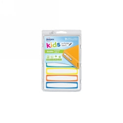 Labels Writable Avery 89X16Mm Pk35 Kids Id Blue/Orange/Yellow/Green