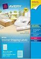 Label Avery Trueblock Internet Shipping L7168 2Up 199.6X143.5 Pk10 White