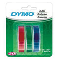 Label Tape Dymo Embossing 9Mmx3M Red/Blue/ Green Pk3