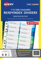 Dividers Avery A4 L7411-15 Readyindex 1-15