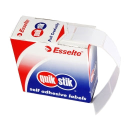 Label Quik Stik Disp 8X45 White