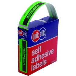Label Quik Stik Disp 19X63 Reminder