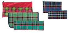 Pencil Case Marbig Lge 33X16Cm 2 Zip Nylon Tartan