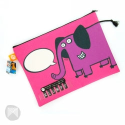 Pencil Case Micador Bomsy & Crew Name Pink 340X250