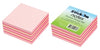 Stick On Notes B/Tone Ribbon Cube 73X76 Pink 400 Sheets