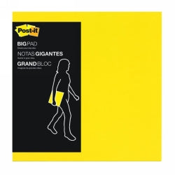 Post-It Notes Big Pad Bp11Y 279X279Mm Bright Yellow 30 Sheets