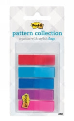 Flags Post-It 12Mm 683-Plaid1-S Gingham Solid Colour Pk100