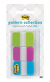 Tabs Post-It 25Mm 686-Lvat Gingham Lime/Violet/Aqua Pk36