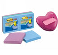 Post-It Notes R330-6Sst Recycled 76X76 W/Bonus Heart Dispenser