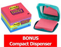 Post-It Notes 654-5Ssuc With Bonus Compact Dispenser