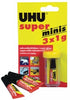 Glue Uhu Super Glue Minis 3X1Ml