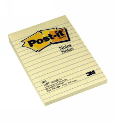 Post-It Notes 660 98.4X149 Lined Yellow