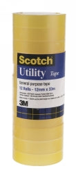 Tape Scotch Clear #610 12X33 Bulk