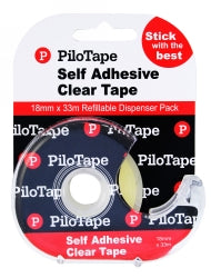 Tape Transparent Pilotape 18Mmx33M On Disp