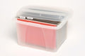 Office In A Box Crystalfile Porta Box W/Files Clear