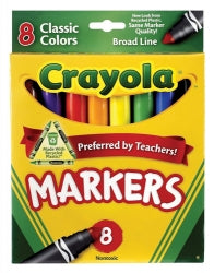 Marker Crayola Classic Broadline Pk8