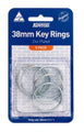 Key Rings Kevron 38Mm Zinc Plated Pk5