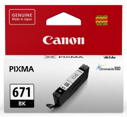 Inkjet Cart Canon Cli671Bk Black