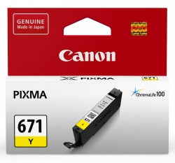 Inkjet Cart Canon Cli671Y Yellow