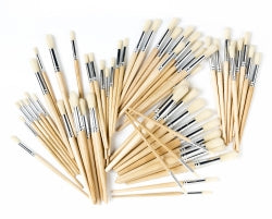 Paint Brush Hog Hair Round School Pack (60) [#4 5 6 8 9 10 12] Series Ec582