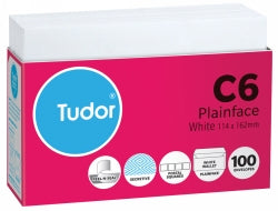 Envelope Tudor C6 White Peel/Seal Secretive Pk100