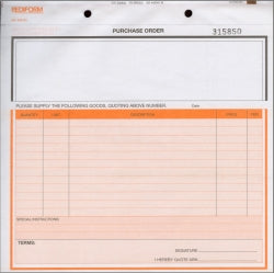 Rediform Purchase Order 3 Pt. Snap Set Srs301